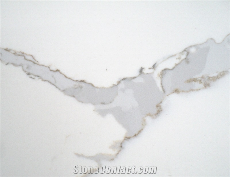 Op1150 Statuario Grey Opal Quartz Stone Slabs