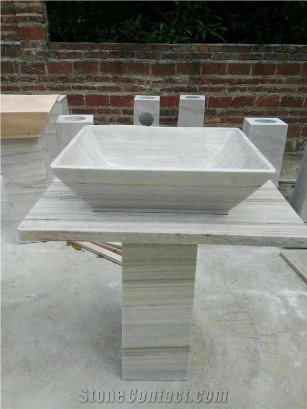 White Marble Hand Basin Marble Polished Basin