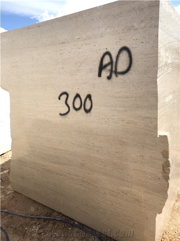 Travertine Blocks, Turkey Beige Travertine