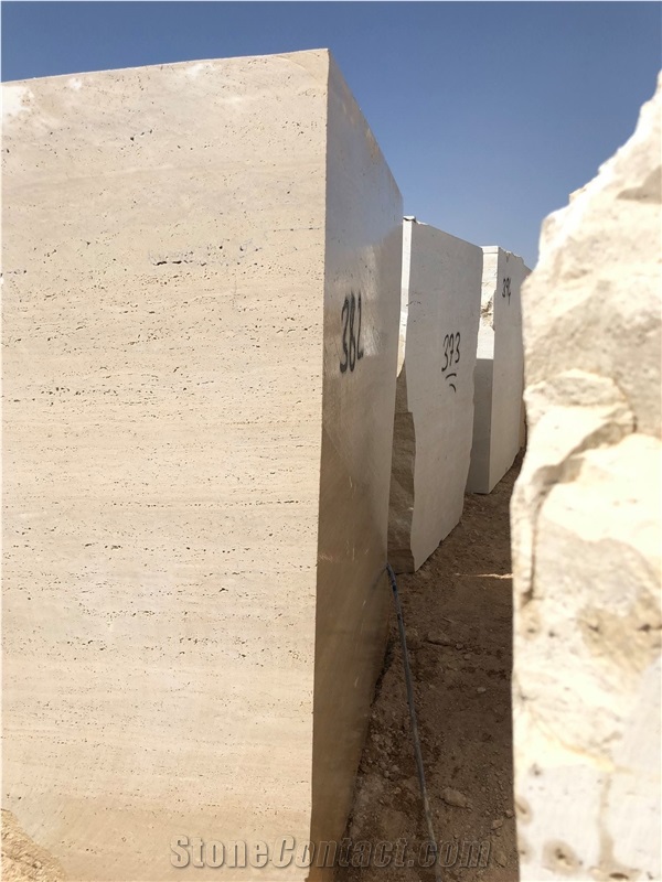 Travertine Blocks, Turkey Beige Travertine