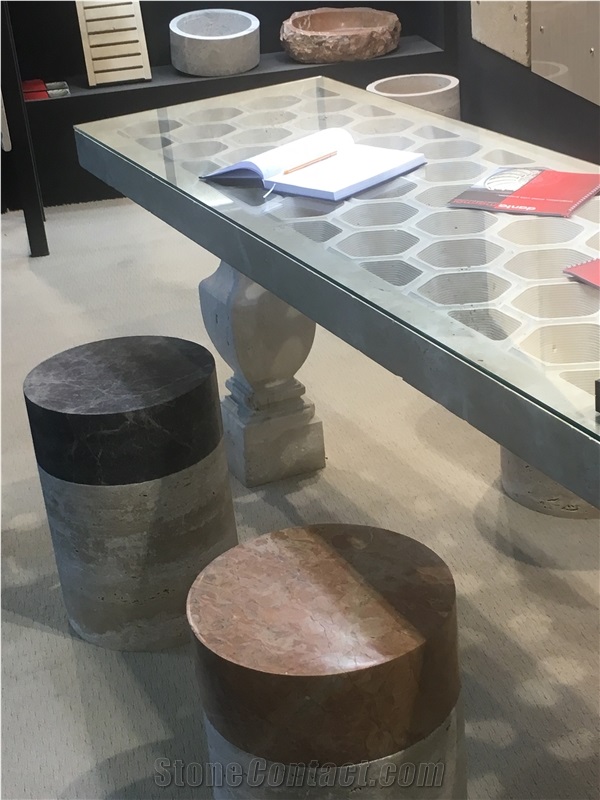 Travertine Marble Tabletops