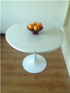 Marble Round Coffee Tables Statuario Cafe Tables