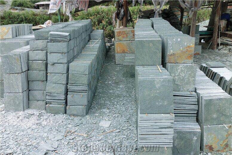 Slate Floorting Tile Green Slate Stone Flooring