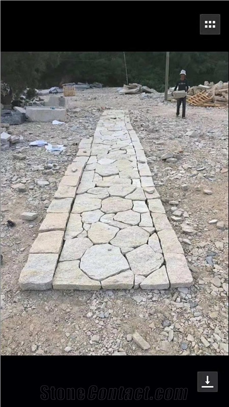 G682 Granite Natural Split Random Tiles Flagstone