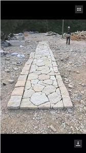 G682 Granite Natural Split Random Tiles Flagstone
