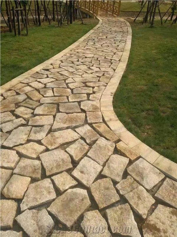 G682 Granite Natural Split Random Tiles Flagstone