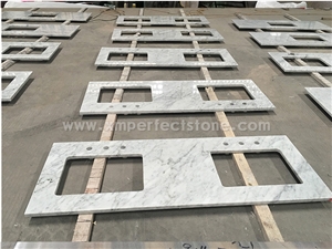 China Carrara White Marble Bath Top, Big Size Good