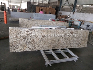Fantasy Golden Flower Granite Prefab Kitchen Tops Fantasy Golden Flower Granite Prefab Kitchen Tops
