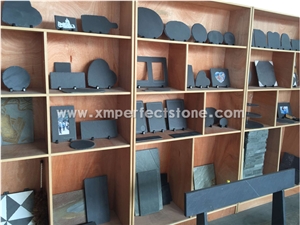 Wholesale Rectangle Black Slate Plate Stone Plate Kitchen Accessories