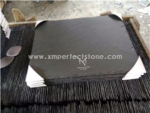 Wholesale Rectangle Black Slate Plate Stone Plate Kitchen Accessories