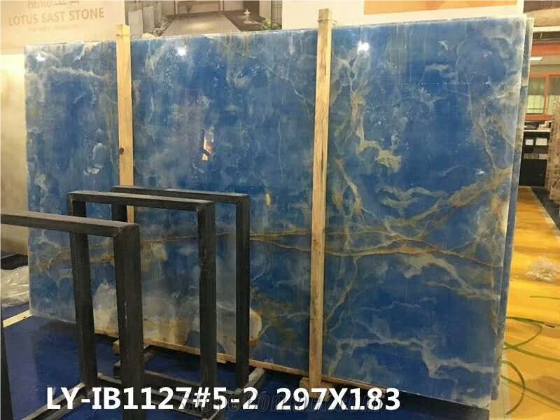 Blue Onyx Handicraft Work Carved Onyx