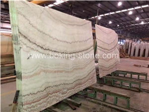 China Rainbow Onyx Backlit Home Decor Panels