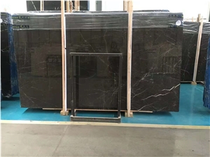 China Golden Brown Black Marble Slab&Tile Hot Sale