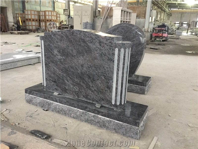 Bahama Blue Monument Round Ends with Flutes