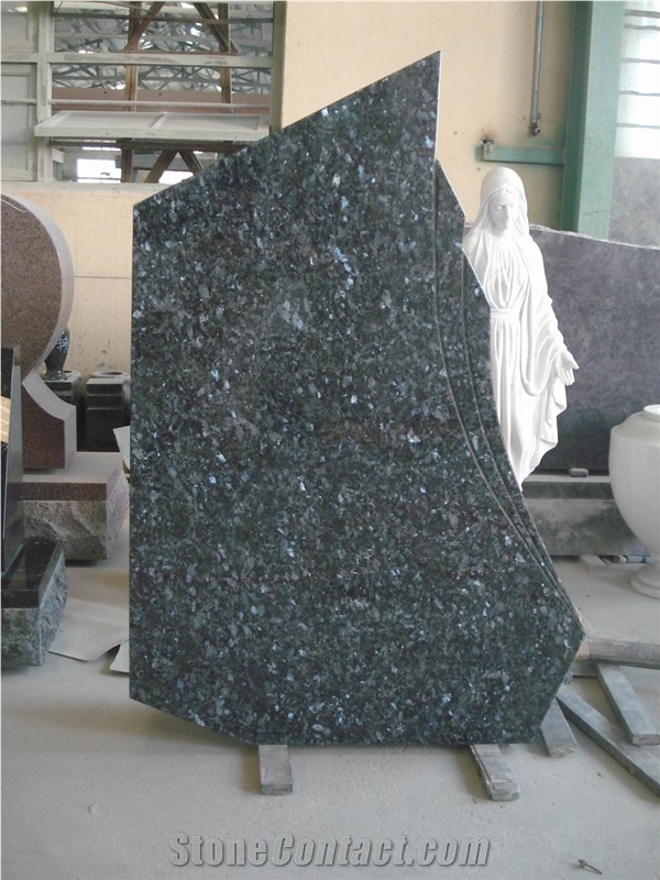 Blue Pearl Custom Granite Stone Monument