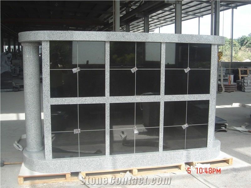 China Grey G603 48 Niche Columbarium with Columns