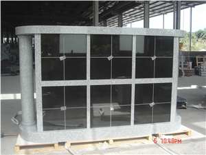 China Grey G603 48 Niche Columbarium with Columns