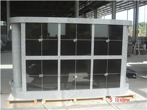 China Grey G603 48 Niche Columbarium with Columns