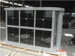 China Grey G603 48 Niche Columbarium with Columns