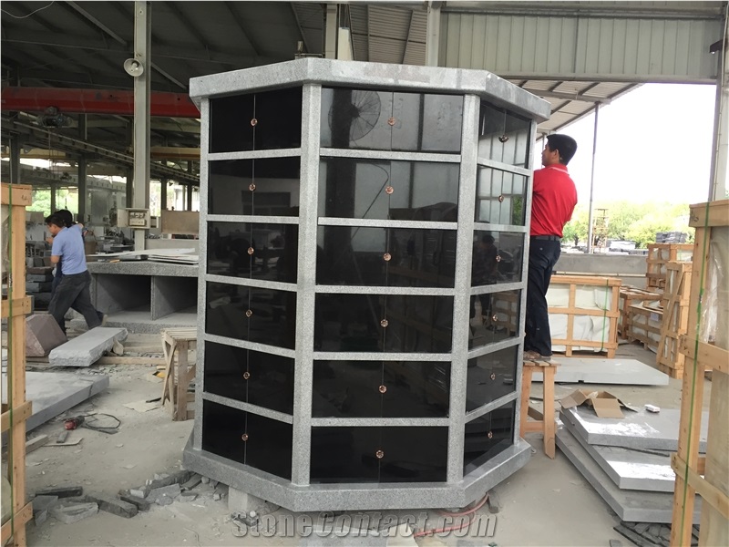 China Grey G633 Hexagon 96 Niche Columbarium