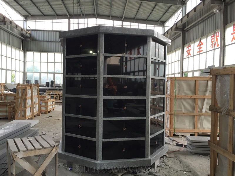 China Grey G633 Hexagon 96 Niche Columbarium