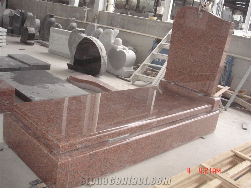 China Maple Red Tombstone Cemetery