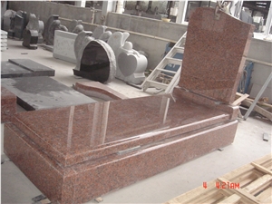 China Maple Red Tombstone Cemetery