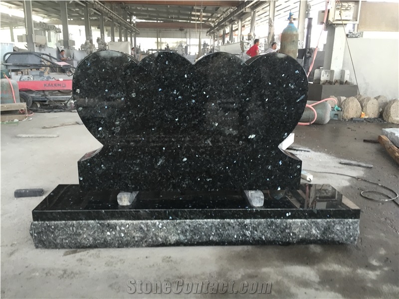 Emerald Pearl Granite Headstone