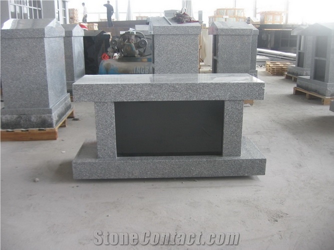 G603 Granite 2 Niche Columbarium W Black Door
