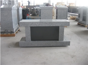 G603 Granite 2 Niche Columbarium W Black Door