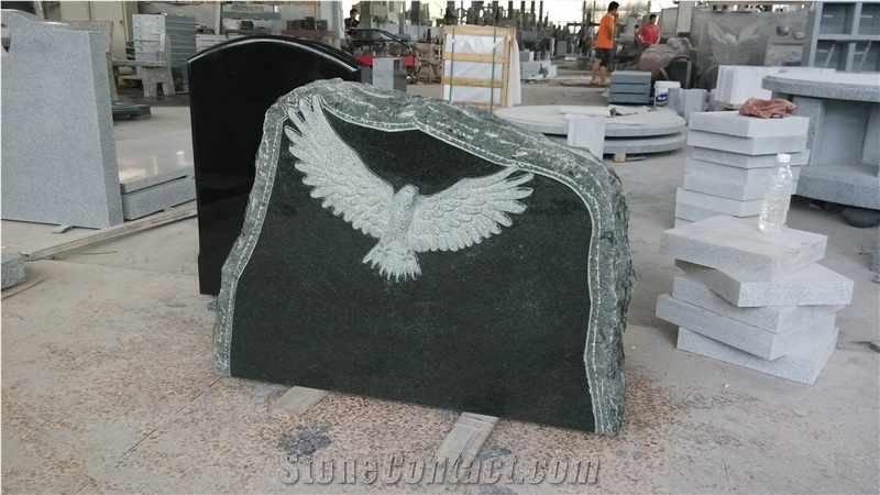 Galaxy Green Monument with Eagle Carving
