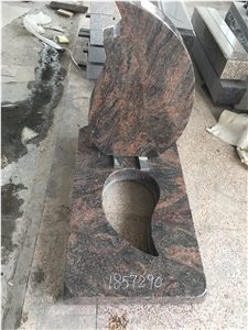 Himalaya Blue Granite Western Style Tombstone