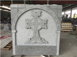 Imperial Grey Monument with Raised Cross