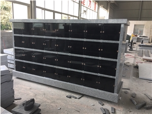 Imperial Grey with Black Doors 64 Niche Columbarium