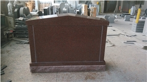 India Red 4 Niche Columbarium with Black Doors
