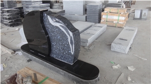 Shanxi Black Blue Pearl Custom Monument