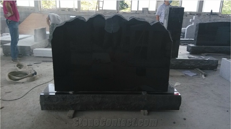 Shanxi Black Granite Monument Moutain Shape