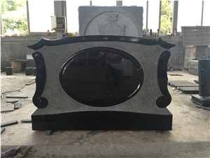 Shanxi Black Monument with the Recessed on Front
