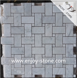 White Marble Hexagon Mosaic Tiles