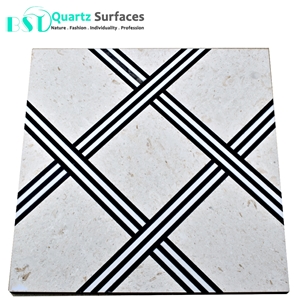24"*24" Marble Waterjet Tiles for Stairs Step