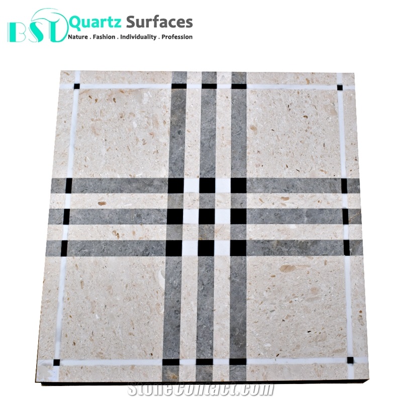 24"*24" Marble Waterjet Tiles for Stairs Step