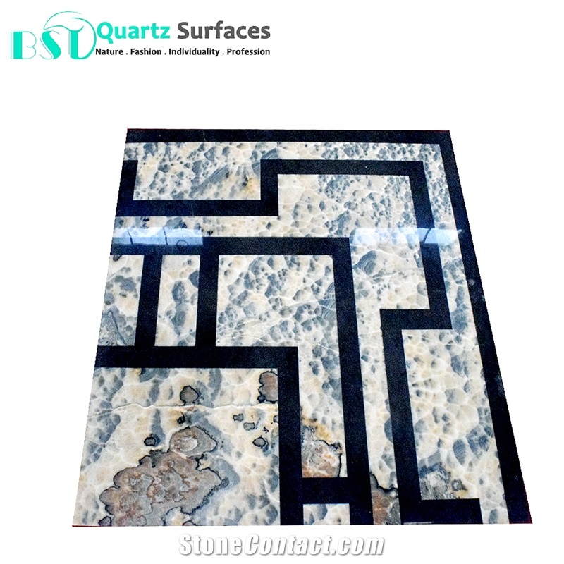 36 X36 Polished Marble Stone Medallions for Flooring Tiles