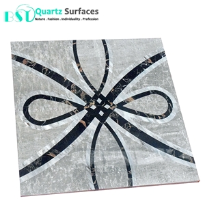 36 X36 Polished Marble Stone Medallions for Flooring Tiles