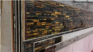 Blue Tiger Eye Semiprecious Stone Slabs