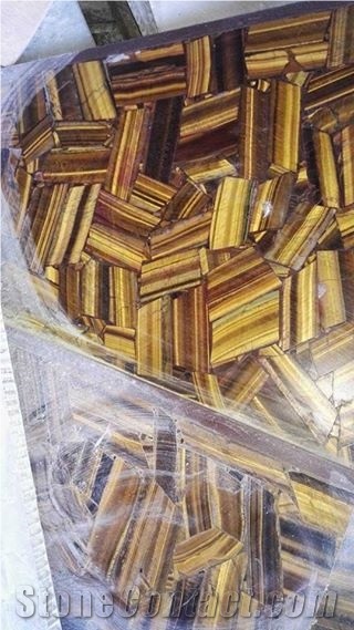Tiger Eye Furniture Gemstone Table