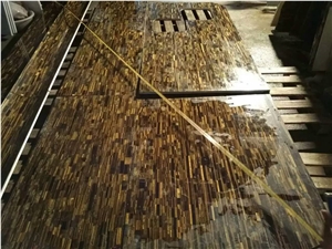 Tiger Eye Semi Precious Stone Countertops
