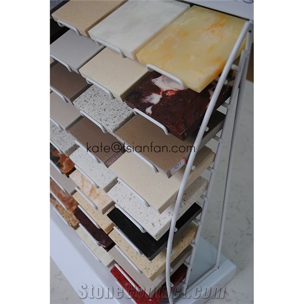Artficial Stone Countertop Display Rack Stand