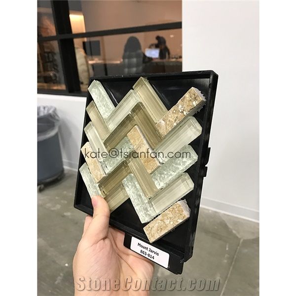 Bespoke Four Sides Mosaic Tile Display Stand Rack