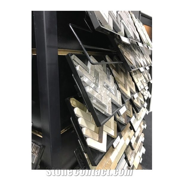Bespoke Four Sides Mosaic Tile Display Stand Rack