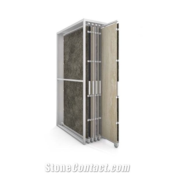 Big Slab Tile Sliding Display Rack